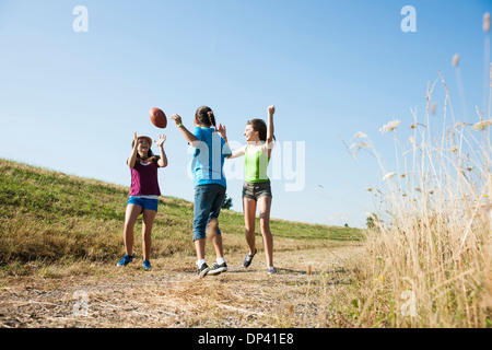 running kids outdoor Stock Photo