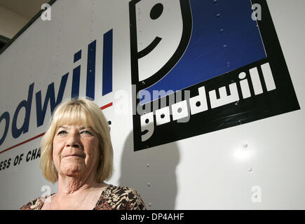 Aug 03, 2006; West Palm Beach, FL, USA; Judy Hancock, Director of Retail Sales for Gulfstream Goodwill Industries, Inc., in a portrait at warehouse and offices today, Thursday, August 3, 2006.  Mandatory Credit: Photo by Thomas Cordy/Palm Beach Post/ZUMA Press. (©) Copyright 2006 by Palm Beach Post Stock Photo