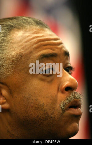 Aug 08, 2006; Meriden, CT, USA; Reverend AL SHARPTON at the Four Points Sheriden Hotel for a victory celebration as Ned Lamont defeats incumbent Senator Joe Lieberman in the Democratic Primary for U.S. Senate. Mandatory Credit: Photo by Stan Godlewski/ZUMA Press. (©) Copyright 2006 by Stan Godlewski Stock Photo