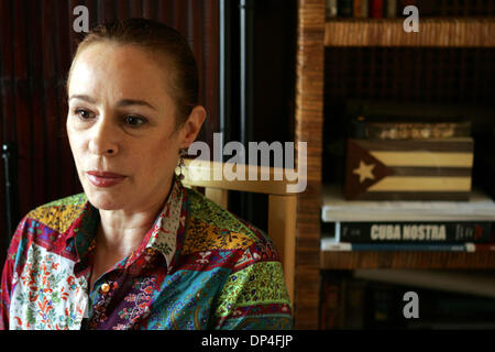 Aug 10, 2006; Miami, FL, USA; Fidel Castro's daughter ALINA FERNANDEZ ...