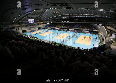 Tokyo Metropolitan Gymnasium, Tokyo, Japan. 7th Jan, 2013. General View, JANUARY 7, 2013 - Volleyball :The 66th All Japan High School Volleyball Championship at Tokyo Metropolitan Gymnasium, Tokyo, Japan.Photo by AFLO SPORT) Credit:  Aflo Co. Ltd./Alamy Live News Stock Photo