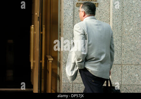 Sep 06, 2006; Manhattan, NY, USA; JOHN A. 'JUNIOR' GOTTI arrives to Manhattan Federal Court for another day in his third trial on racketeering charges. Mandatory Credit: Photo by Bryan Smith/ZUMA Press. (©) Copyright 2006 by Bryan Smith Stock Photo