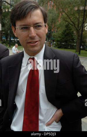 Sep 13, 2006; Manhattan, NY, USA; City Councilman DAVID YASSKY speaks on the steps of City Hall following his defeat by City Councilwoman Yvette Clarke in the Democratic primary for Brooklyn, New York's 11th Congressional district.  Mandatory Credit: Photo by Bryan Smith/ZUMA Press. (©) Copyright 2006 by Bryan Smith Stock Photo