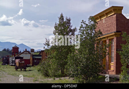 Sep 13, 2006; Fairplay, CO, USA; South Park, CO, both a gold-rush boom county and a restored city, recreating a mining town circa 1860. The museum of South Park City contains 34 authentic, period buildings and over 60,000 artifacts from the era. Mandatory Credit: Photo by Alex Pitt/ZUMA Press. (©) Copyright 2006 by Alex Pitt Stock Photo