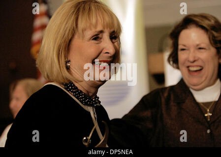 Sep 20, 2006; West Palm Beach, FL, USA; The Chamber of Commerce of the Palm Beaches presented their annual Athena Awards, recognizing top area women business leaders. Here, Kathy Foster, the individual winner speaks to the crowd. Foster is the President and CEO of Junior Achievement of the Palm Beaches.  Mandatory Credit: Photo by Libby Volgyes/Palm Beach Post/ZUMA Press. (©) Copyr Stock Photo