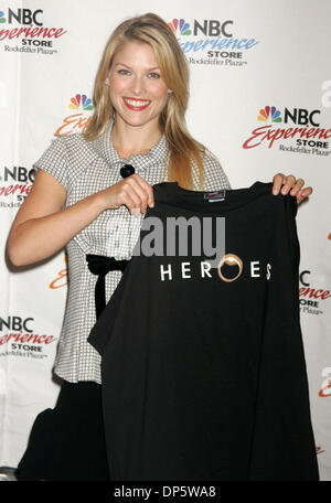 Sep 25, 2006; New York, NY, USA; Actress ALI LARTER promotes her new show 'Heroes' at the NBC Experience Store. Mandatory Credit: Photo by Nancy Kaszerman/ZUMA Press. (©) Copyright 2006 by Nancy Kaszerman Stock Photo