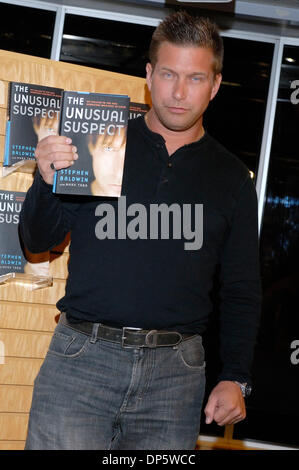 Sep 25, 2006; Los Angeles, CA, USA; Actor STEPHEN BALDWIN signs copies of his new book, 'Unusual Suspects: My Calling to the Hardcore of Faith.' Known for his outspoken views, Baldwin is now using his celebrity status to champion his beliefs. Mandatory Credit: Photo by Rob DeLorenzo/ZUMA Press. (©) Copyright 2006 by Rob DeLorenzo Stock Photo