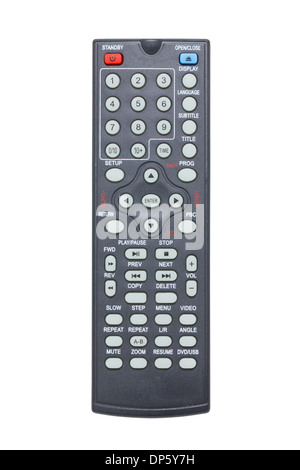 TV remote control isolated on white. Stock Photo