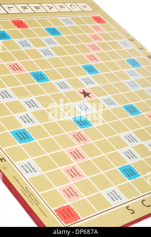 Scrabble board retro Stock Photo