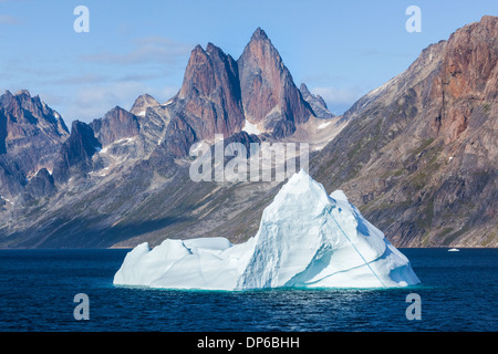 Iceberg in the Prince Christian Sound, Greenland Stock Photo