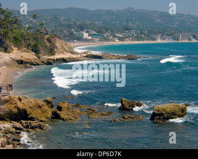 Sep 23, 2006; Laguna Beach, CA, USA; Laguna Beach is a city located in southern Orange County, California. Laguna Beach is that it is the world mecca for skimboarding, the sport having been invented by the town's lifeguards over half a century ago. The city also gained some national exposure in 2004 as the setting for the MTV reality soap opera Laguna Beach: The Real Orange County. Stock Photo