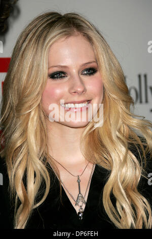 Oct 15, 2006; West Hollywood, California, USA; Singer AVRIL LAVIGNE at the Hollywood Style Awards 2006 held at the Pacific Design Center. Mandatory Credit: Photo by Lisa O'Connor/ZUMA Press. (©) Copyright 2006 by Lisa O'Connor Stock Photo