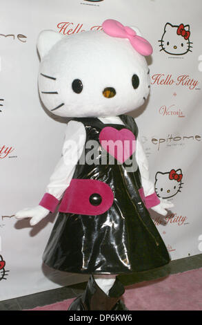 Oct 19, 2006; Hollywood, CA, USA; HELLO KITTY arrives at the Hello Kitty 2007 Spring Collection fashion show during Los Angeles Fashion Week. Mandatory Credit: Photo by Marianna Day Massey/ZUMA Press. (©) Copyright 2006 by Marianna Day Massey Stock Photo