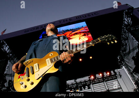 Oct 28, 2006; New Orleans, LA, USA; MIKE NESS of Social Distortion plays during the 2006 Voodoo Music Experience. The outdoor music festival will started on the October 28th and will end on November 5th. Mandatory Credit: Photo by Dan Anderson/ZUMA Press. (©) Copyright 2006 by Dan Anderson Stock Photo
