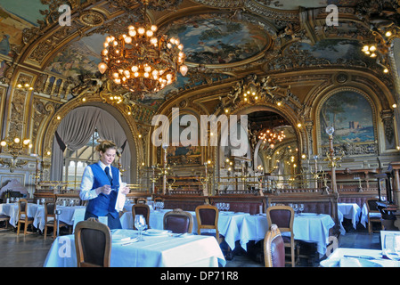 Le Train Bleu Restaurant, Gare De Lyon, Paris France. Stock Photo