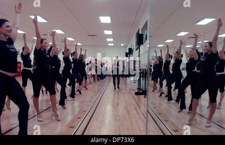 Nov 02, 2006; MANHATTAN, NY, USA; Radio City Rockettes rehearse the scene '12 Days Of Christmas' from the upcoming season of the 'Radio City Christmas Spectacular'.  Mandatory Credit: Photo by Bryan Smith/ZUMA Press. (©) Copyright 2006 by Bryan Smith Stock Photo