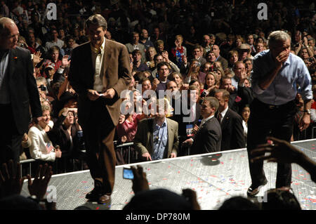 Nov 06, 2006; Dallas, TX, USA; President GEORGE W BUSH salutes as Governor PERRY greets supporters at the last Texas Republican rally before midterm elections in Dallas,Texas Mandatory Credit: Photo by David Teagle/ZUMA Press. (©) Copyright 2006 by David Teagle Stock Photo