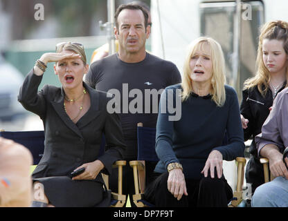 Nov 14, 2006; West Palm Beach, FL, USA; Actress DEDEE PFEIFFER, left, and SALLY KELLERMAN work on a scene during the filming of 'The Prince and the Pauper' inside Currie Park in West Palm Beach Tuesday morning.  The movie will star Cole and Dylan Sprouse, the stars of Disney's The Suite Life of Zack and Cody, and will use several locations throughout Palm Beach County. Mandatory Cr Stock Photo