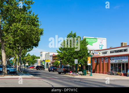 West Center Street in downtown Provo, Utah, USA Stock Photo