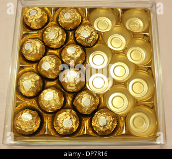 Ferrero Rocher chocolate balls Stock Photo