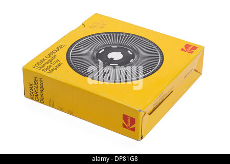 Kodak Carousel circular slide tray box for a slide projector Stock Photo