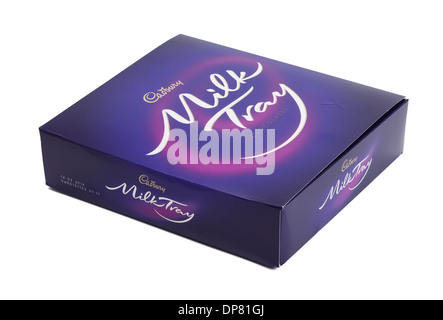 Box of Cadbury Milk Tray chocolates Stock Photo