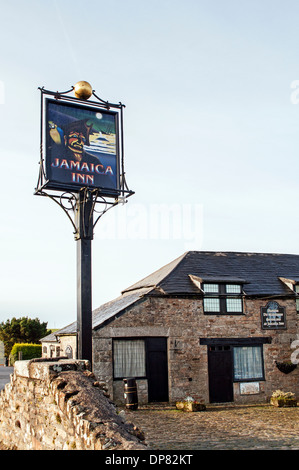 The famous ' Jamaica Inn ' at Bolventor on Bodmin Moor in Cornwall, UK Stock Photo