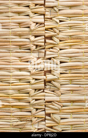 Bamboo mat background. Stock Photo