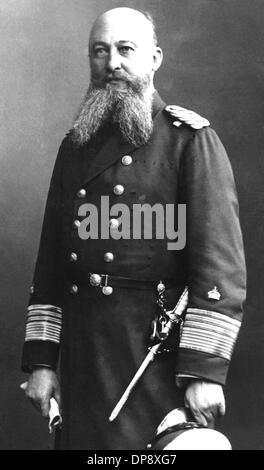Grand Admiral Alfred von Tirpitz on an undated picture. Alfred von Tirpitz was born on the 19th of March in 1849 in Kuestrin and died on the 6th of March in 1930 in Ebenhausen. Stock Photo