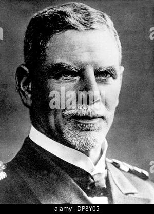 Admiral (since 1910) Maximilian Graf von Spee, chief of the cruiser squadron in East Asia and winner of the sea battle near Coronel (1st of November in 1914) in a contemporary picture. He could not prevent the destruction of his squadron near the Falkland Islands and died as the flag ship 'Schamhorst' sank on the 8th of December in 1914. He was born on the 22nd of June in 1861 in Kopenhagen. Stock Photo