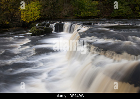 Autumn at Aysgarth Falls in the Yorkshire Dales National Park, UK Stock Photo