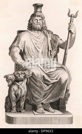 Classical Myth: the god Hades - Dis - Pluto. Stock Photo