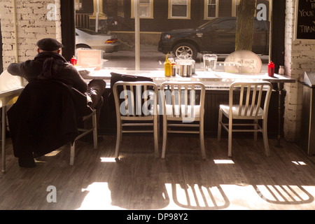 hamburger restaurant in Jamaica Plain Boston Stock Photo