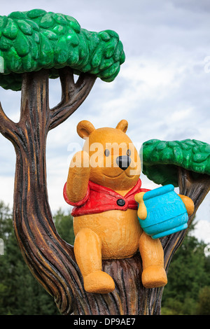 Winnie the pooh statue, White River, Ontario, Canada Stock Photo