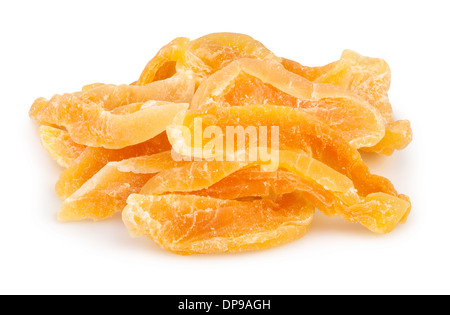 cantaloupe candied heap isolated on white Stock Photo