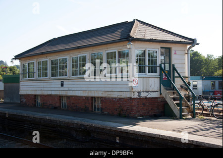 Par Train Station Signal Box Cornwall Signaling Stock Photo - Alamy