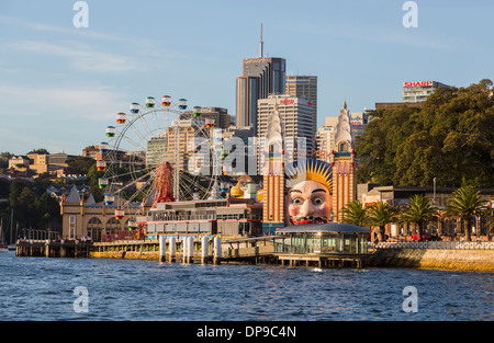 Luna Park Amusement Park and Sydney city, Australia Stock Photo