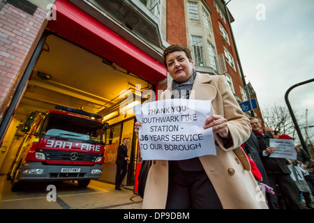 Southwark Fire Station closes in London after 136 years of public service Stock Photo