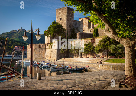 Royal Castle in Collioure, Occitanie, France Stock Photo