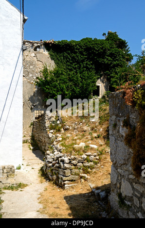 Plomin Istria Croatia old fisherman village details Stock Photo