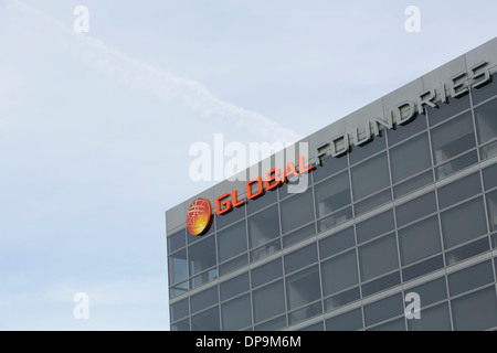 The headquarters of Global Foundries in Santa Clara, California.  Stock Photo