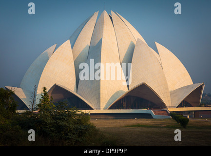 The Lotus Temple, located in New Delhi, India, is a Bahá'í House of Worship Stock Photo