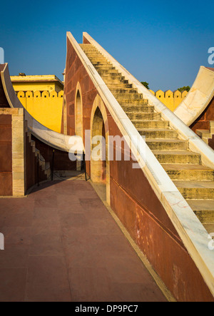 The Jantar Mantar is a collection of architectural astronomical instruments in Jaipur, India Stock Photo