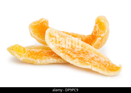 cantaloupe candied group isolated on white Stock Photo