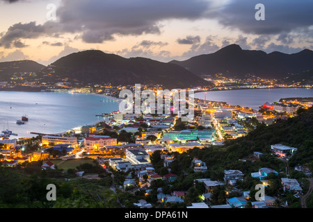 Philipsburg, Sint Maarten in the Caribbean. Stock Photo