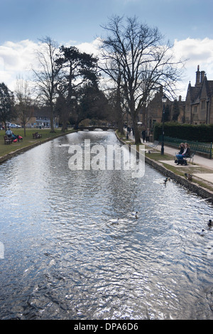 Bourton-on-the-water, Cotswolds, Gloucestershire. Stock Photo