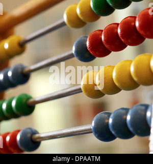Close up of abacus Stock Photo