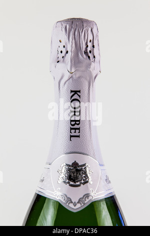 A bottle of Korbel Sweet Cuvee Champagne Stock Photo