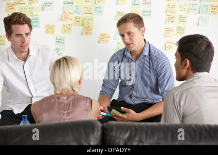 Colleagues having discussion Stock Photo