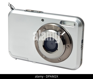Small photo camera isolated on white Stock Photo
